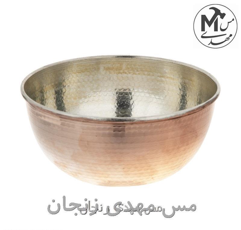 کاسه مسی ابگوشت چکشی 6عددی قطر 16