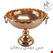 میوه خوری مسی مدل گوشواره دار طرح چکشی