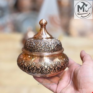 قندان گلبرگ مسی صفینه ای بدون پایه 