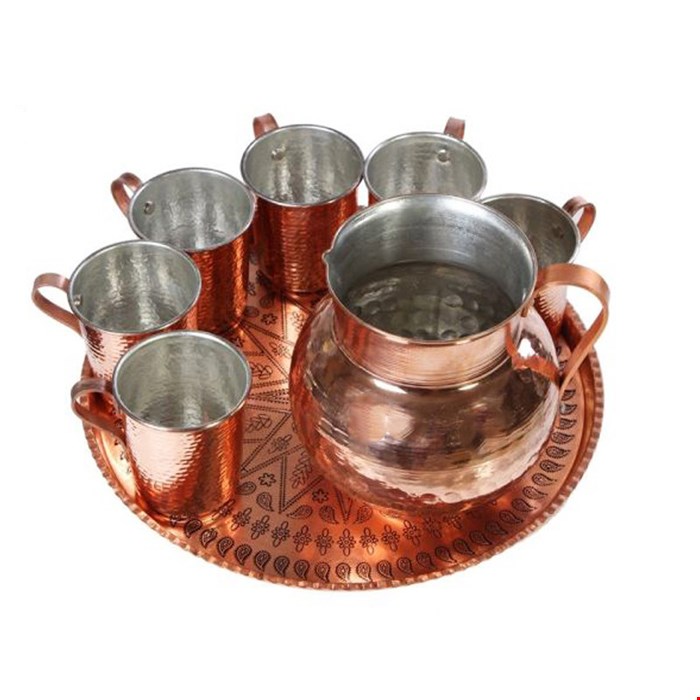 لیوان مس و سینی مسی