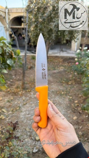 چاقو متوسط حیدری دسته زرد سایز 2