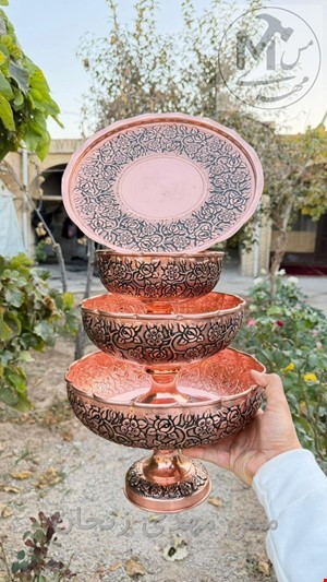 ست پذیرایی مسی قلم برجسته 3 بعدی جدید نانو 