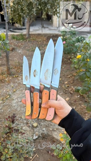 چاقو حیدری استیل زنجان 4 سایزه 
