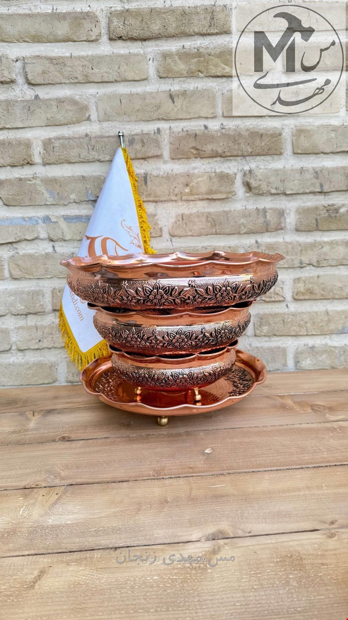 ست مسی گلبرگی 3پایه نانو 