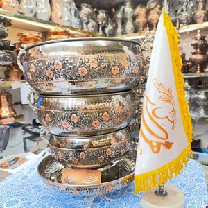 ست پذیرایی مسی گلبرگ الماس سلطنتی 