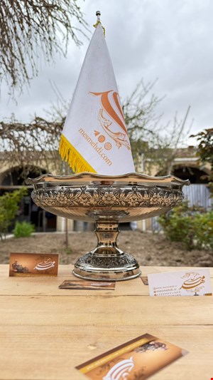 میوه خوری مسی گلبرگ کروم هنر زنجان 
