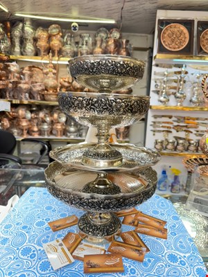 ست پذیرایی مسی گلبرگی کروم 