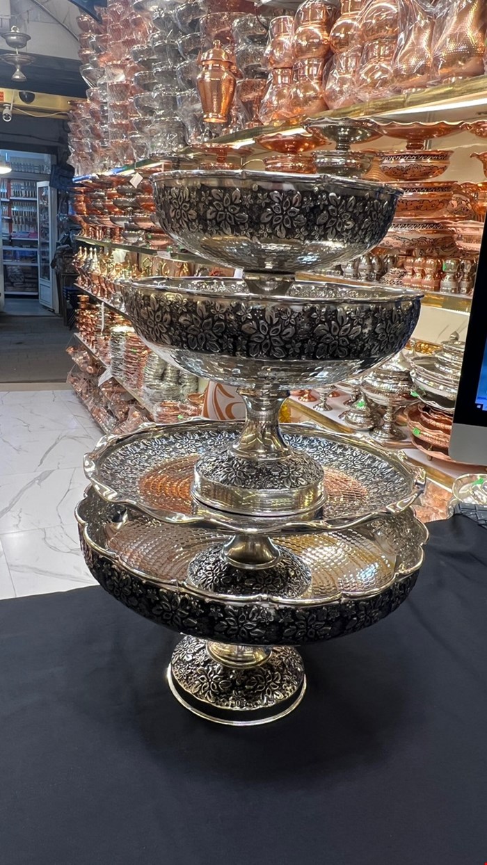 ست پذیرایی دیباگل مسی کروم 