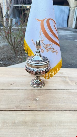 قندان مسی الماس نقلی 
