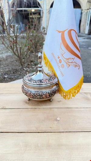شکلات خوری مسی 3 پایه الماس 