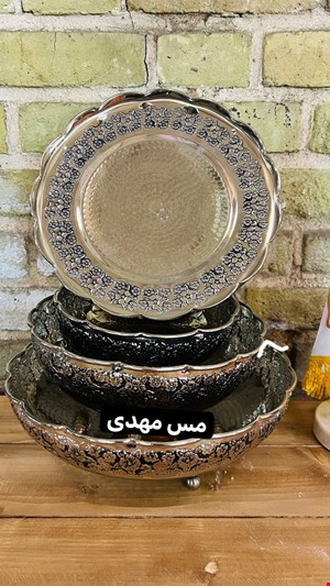 ست پذیرایی کروم4 پارچه گلبرگ اسدی3پایه
