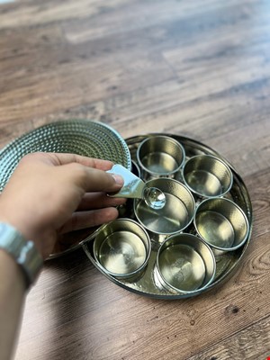 جاادویه مسی هفت اسمان چکشی کروم 