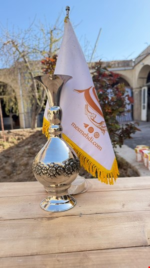 گلدان مسی کروم گلبرگ 