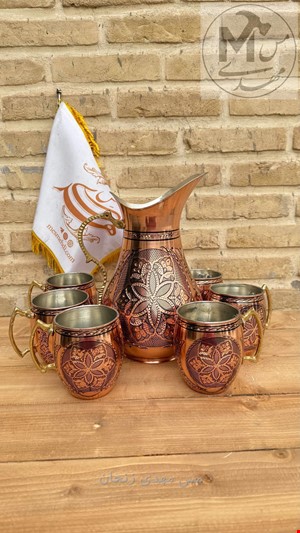 پارچ و لیوان مسی نانو الماس تراش  دقت کنید در انتخاب پارچ یا لیوان 