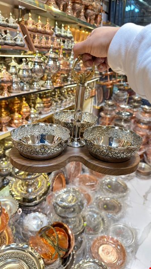 اردوخوری مسی با استند 