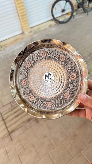 پیش دستی و پیاله مسی الماس هنر
