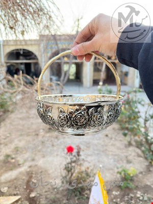 سبد مسی کروم متوسط رز سلطنتی 