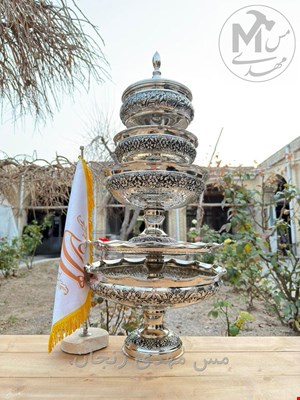 ست پذیرایی مسی 5 پارچه کروم