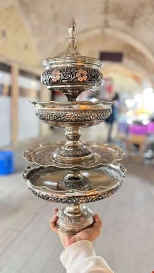 ست پذیرایی مسی  الماس فوق ضخیم کف محصول الماس خورده 