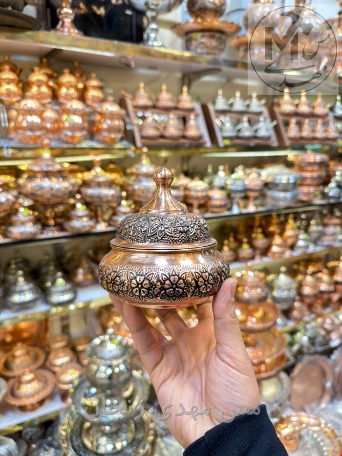 قندان مسی صفینه ای