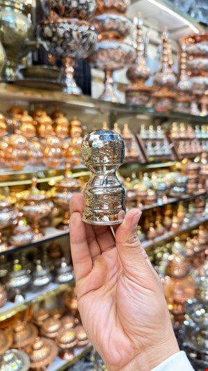 نمکدان مسی الماس تراش کروم