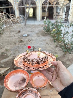 پیش دستی و اجیل مسی  رز سلطنتی 